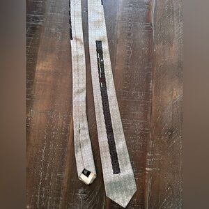 Wembley Gray and Black Tie